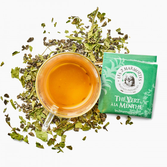 Thé vert menthe bio au vrai goût de menthe