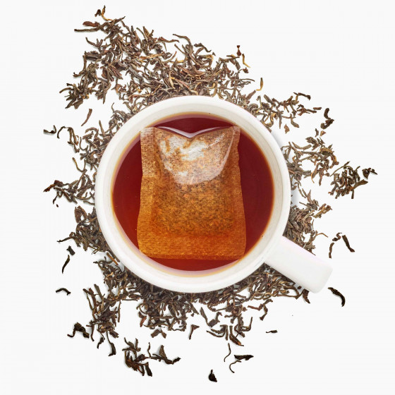 Tasse de thé noir - thé bio tea dej les 2 marmottes