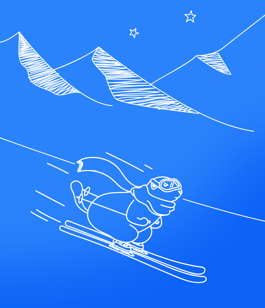 Marmotte à skis